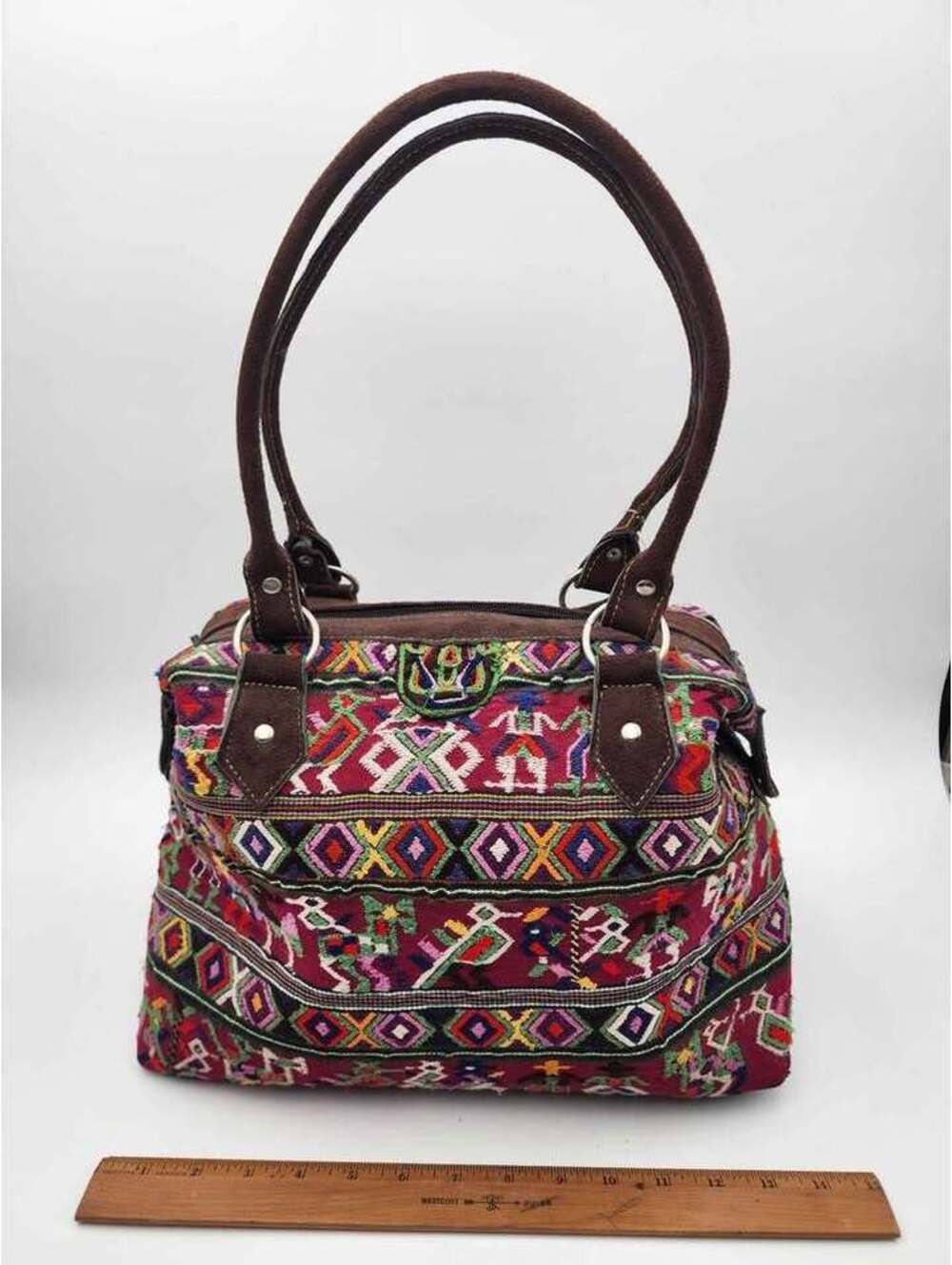 Handmade Guatemalan Huipil Embroidered Shoulder Bag